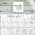 Baby Shower Stencils, Baby Stencils for Painting Fabric Stencils for Clothes Animals Pattern Templates for Boy Girl Bodysuit Bibs Bags Shirts Shoe...