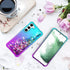 for Samsung S23 Plus Case,S23 Plus Case,with HD Screen Protector,Gradient Quicksand Glitter Liquid Floating Waterfall Durable Girls Cute Phone Cas...