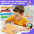 LOOIKOOS Wooden Letters Practicing Board, Double-Sided Alphabet Tracing Tool Learning to Write ABC Educational Toy Game Fine Motor Skill Developme...