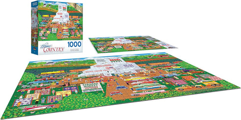 RoseArt - Home Country - County Corner Farmer's Market - 1000 Piece Jigsaw Puzzle for Adults...