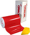 VViViD ORACAL 651 Multi-Colored Vinyl Solvent-Based Adhesive-Backed Calendared Wrap Decals w/Yellow Multi-Purpose Squeegee (12x 5ft, Red)...