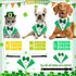 3Pack St.Patrick's Day Dog Costume Puppy Bandana Top Hat Green Shamrock Bow Tie Collar Adjustable Pet Scarf Formal Tux Clothes Irish Tuxedo Outfit...