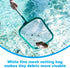 Pool Skimmer - Pool Net with Pole, Pool Skimmer Net with Solid Plastic Frame, Skimmer Net with Fine Mesh Net, Hot Tub Skimmer Net...