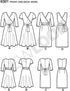 New Look U06301A Misses' Mock Wrap Knit Dress Sewing Template, A (8-10-12-14-16-18-20)...