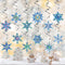 Diamond Painting Snowflake Hanging Swirl Decorations 12Pcs Xmas Snowflake Diamond Art Hanging Swirls Ceiling Hanging Swirls for Party Supplies Par...