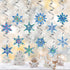 Diamond Painting Snowflake Hanging Swirl Decorations 12Pcs Xmas Snowflake Diamond Art Hanging Swirls Ceiling Hanging Swirls for Party Supplies Par...