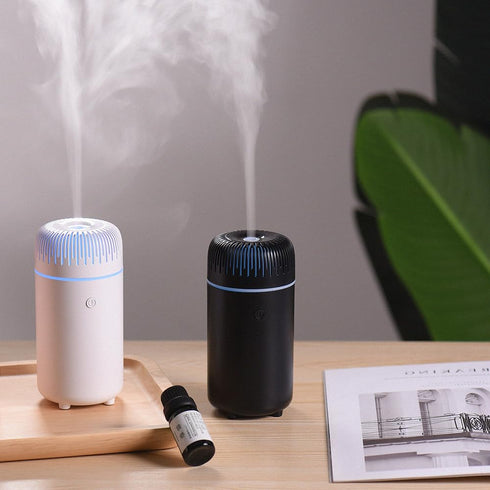 Car Diffuser Humidifier USB Aromatherapy Essential Oil Air Freshener USB Cool Mist Mini Portable Diffuser for Car Home Office Bedroom (Black)...