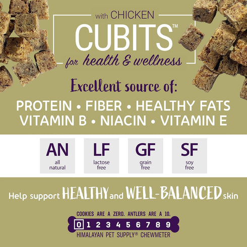 Himalayan Pet Supply Cubits with Chicken | Natural Training Treat | No Crumbs - No Sticky Mess | Gluten - Lactose - Soy - Grain Free | 3.5 oz per ...