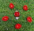 Red Color 6 in 1 Golf Ball Liner Line Marker Template Drawing Mark Alignment Tool(Red)...