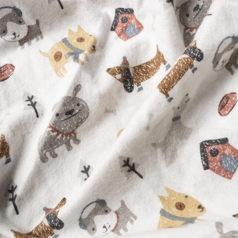 Trend Lab Dog Park Deluxe Flannel Changing Pad Cover, White...