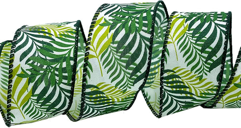 Morex Ribbon Wired Tropical Paradise Ribbon, 1-1/2 inches by 10 yards, Fern Green, 7565.40/10-607...