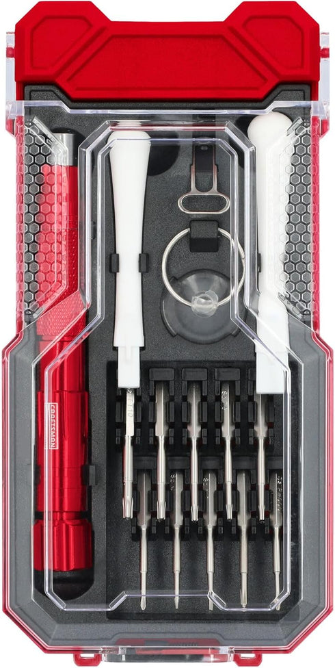 CRAFTSMAN Precision Screwdriver Set for Cell Phones, 16 Pieces (CMHT68015)...