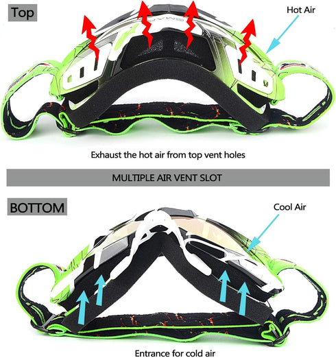 Motorcycle Motocross ATV Racing Dirt Bike Tactical Riding Goggles...
