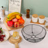 IBWell® Gold Fruit Bowl for Kichen Countertop, Round Wire Fruits Breads Vegetables Snacks Canddy Basket - 11.2"x3.6"(DxH)...