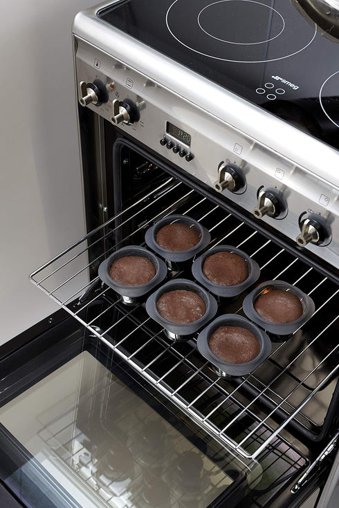 Lekue Silicone Molten Lava Cake Mold, Set of 6...