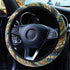 3 Pack Boho Steering Wheel Cover with Car Cup Holder Coasters Universal Baja Hippie Bohemian Style Steering Wheel Covers Cute Car Steering Wheel C...