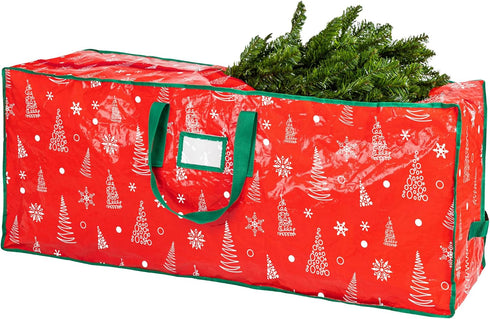Handy Laundry Christmas Tree Storage Bag - Stores 7.5 Foot Artificial Xmas Holiday Tree, Zippered Bag, Durable Waterproof Material, Carry Handles....