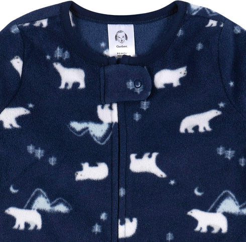 Gerber Baby Unisex Fleece Wearable Blanket, Polar Bears, 0-6 Months...