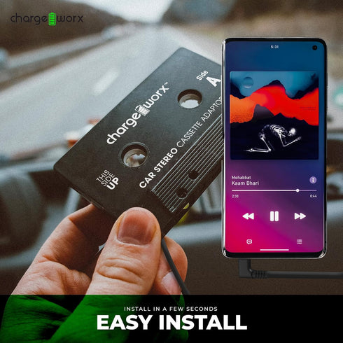 Car Cassette Adapter: Connect Smartphones, Laptops, CD Players to Tape Decks | Stream Music, Audiobooks via Car Speakers...
