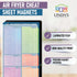 Air Fryer Magnetic Cheat Sheet Set by Linda’s Essentials - Air Fryer Cooking Times Chart Magnet, Quick Reference Guide for Cooking and Frying, Air...