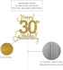 30th Wedding Anniversary Cake Topper, Wedding Anniversary Party Decoration with Premium Gold Glitter...