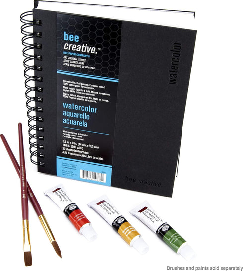Bee Paper - 5.5"x 8" Bee Creative Watercolor Journal...
