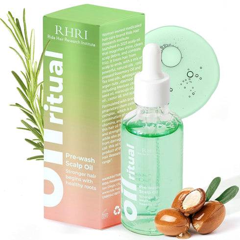 Pre Wash Hair Oil For Hair Growth I Vegan Pre-Shampoo Scalp Treatment Oil I Rosemary Oil for Hair Growth I Hair Oil for Dry Damaged Hair & Growth ...