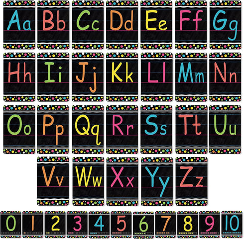 Bulletin Board Letters - ABC Alphabet Poster Classroom Decorating Set Toddler English Poster Kindergarten Elementary Classroom Nursery Home Wall D...