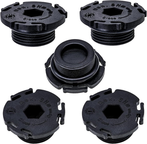 5 PCS Engine Oil Pan Drain Plug with O-Ring Seal 11137605018 Fit for Rear-Wheel Drive BMW 228i 320i 328i 428i 528i X1 X3 Z4...