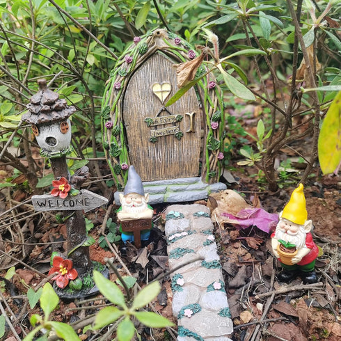 Miniature Gnome Figurines Fairy Gardens Gnomes Fairy Garden Accessories Gift for Garden Little Gnomes...