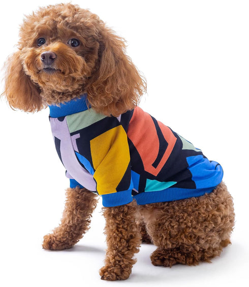 Rocky Thermal Jacket Clothes Fleece Lined Sweater for Dogs, Puppies, Warm Coat Bodysuit Onesie One Piece Vest Pet Jammies with Leg Warmers for Sma...