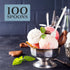 Cornucopia Brands Plastic Ice Cream Spoons Long-Handled (100-Pack); Bulk Clear Disposable Soda and Sundae Spoons w/Long Handles...