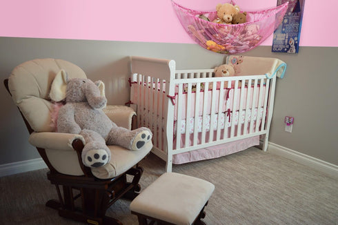 Handy Laundry Jumbo Toy Hammock, Pink, Organize Stuffed Animals & Children's Toys, Great Decor while Neatly Organizing Kid's Toys and Stuffed Anim...