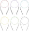Circular Knitting Needles Set Round Needle Metal Magic Loop 40 Inch Size 15 11 9 7 4 1.5...