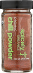 Spicely Organics Chili Powder 1.70 Ounce Jar Certified Gluten Free...