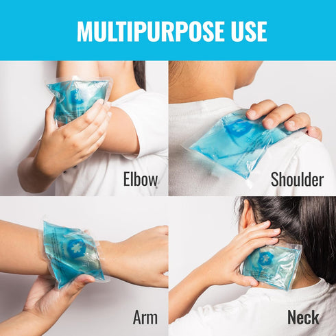 ICEWRAPS Hot & Cold Ice Packs - 3 x 5 in. Soft Gel Ice Packs – Reusable for Injuries Headaches, Joints, Fevers, & More – Made of Pro-Grade, Punctu...
