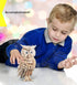 Puzzled 3D Puzzle Owl Wood Craft Construction Model Kit, Fun Unique & Educational DIY Wooden Toy Assemble Model Unfinished Crafting Hobby Puzzle t...