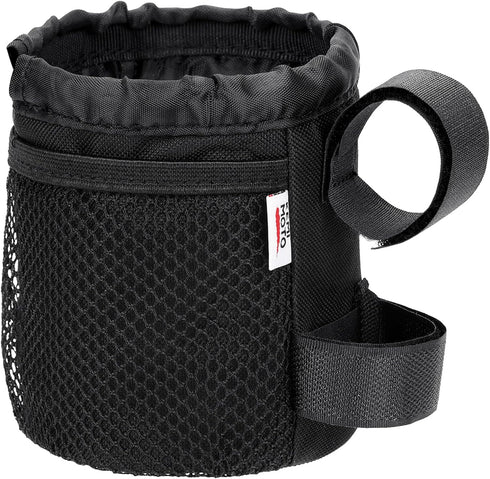 KEMIMOTO Bike Cup Holder, Bike Water Bottle Holder Bicycle Handlebar Drink Holder with Mesh Pockets Phone Bag, Universal Compatible with Road Bike...