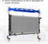 X AUTOHAUX Universal Oil Cooler Mounting Bracket Kit 330mm Aluminum Alloy Engine Oil Cooler Radiator Adapter Kit Oil Cooler Bracket Kit Blue...