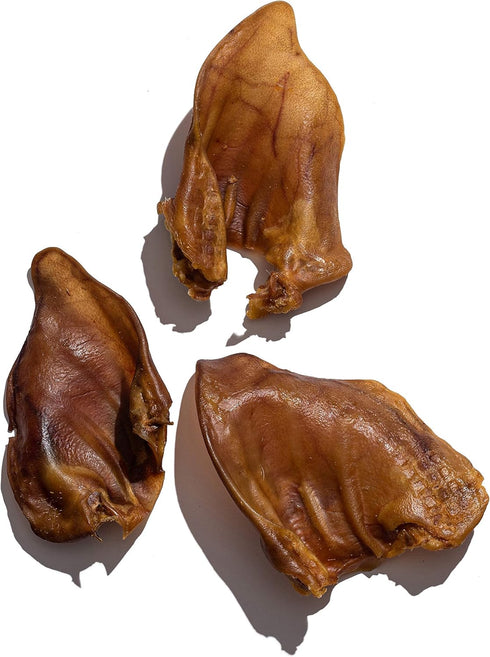 Jack&Pup Whole Pig Ears for Dogs - Extra Thick Large Pigs Ears - Premium Dog Pig Ear Treats - Natural Dog Pork Chews; Excellent Rawhide Alternativ...