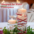 Geosar 48 Pcs Artificial Pearls Strings for Floating Candles Faux Vase Fillers Decorative Bead Garlands for Wedding Table Centerpieces Decorations...