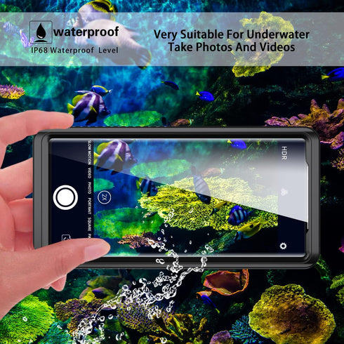 Pixel 6 Pro Case Waterproof, IP68 Certified with Built-in Screen Protector Full Body Shockproof Dirtproof Snowproof Rugged Clear Case for Google P...