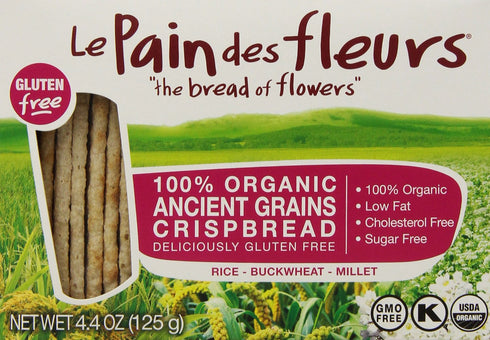 Le Pain des Fleurs Crispbread, Ancient Grain, 4.4 Ounce (145253)...