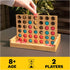 Four in a Row Family Board Game with Bamboo and Recycled Plastic Earth Day Eco-Friendly Products, for Adults and Kids Ages 8 and Up...