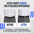 World's Best Men's Shirt Stays for Men Police & Military-(Original Style in Black) 1 Pair of Shirt Keepers/Garter,...