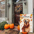 Golden Retriever Fall Dog Garden Flag for Outside Welcome Garden Flags Thanksgiving 12x18 Double Sided Front Yard Small Flag Burlap Vertical Outsi...