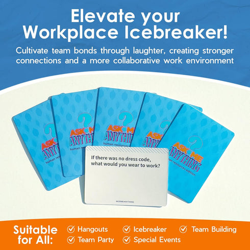 HR Edition - Ultimate HR Training & Team Building Card Game, Blue, 50 Cards...