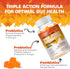 Prebiotic Probiotic & Postbiotic Gummies for Women Men & Kids Children - High Potency 5 Billion CFU - Sugar-Free & Gluten Free...