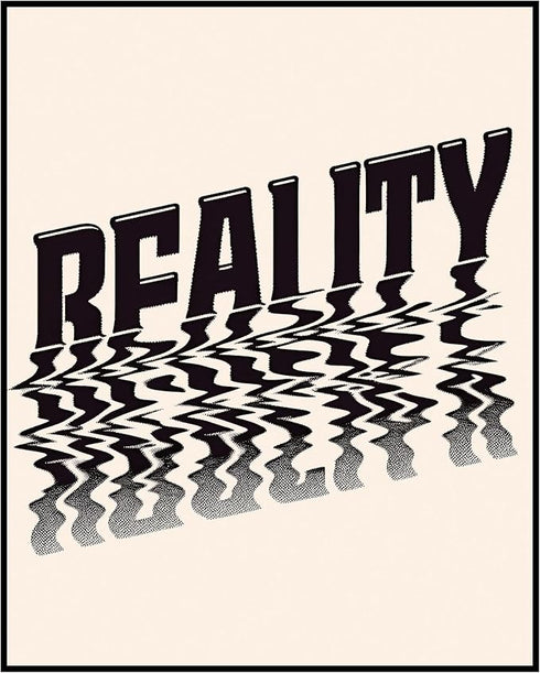 Posterizer 1 pcs-Reality-Trippy psychedelic minimal Aesthetic print-Abstract & Modern Art-GIft for Men Women Teens-Living Room Bedroom Decor- unfr...