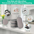 Upgrated Dual-Sided Sponges Kitchen, 6 Pack Microfiber Non Scratch Dish Scrub Sponge, All Purpose Dish Washing Scrubber for Cleaning Dishes, Kitch...